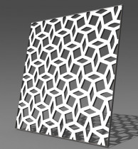 Резная 3D перегородка G31 Кольчуга